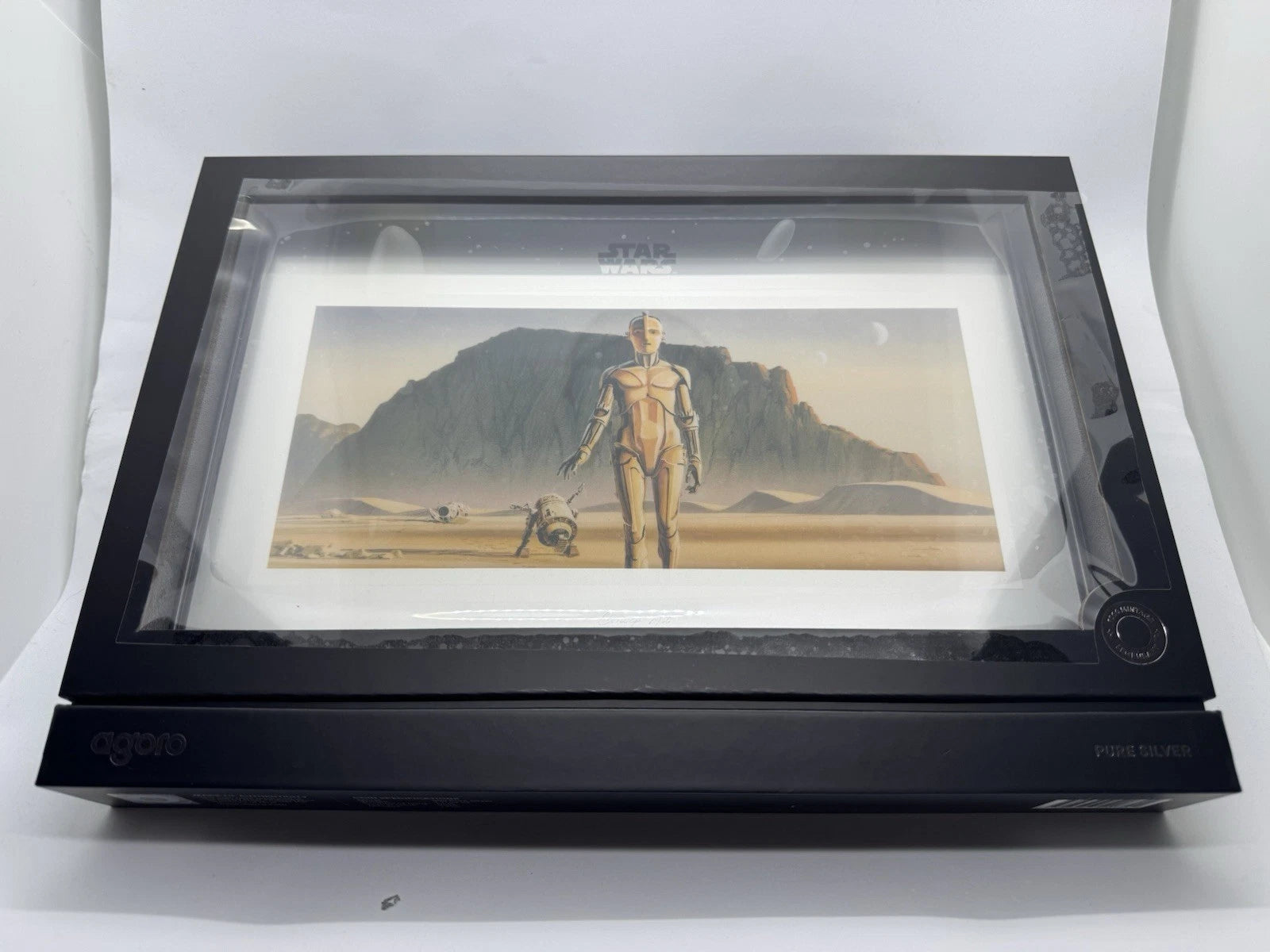 2026 $2 Star Wars Concept Art C-3PO and R2-D2 Foil 1 oz Silver By Agoro