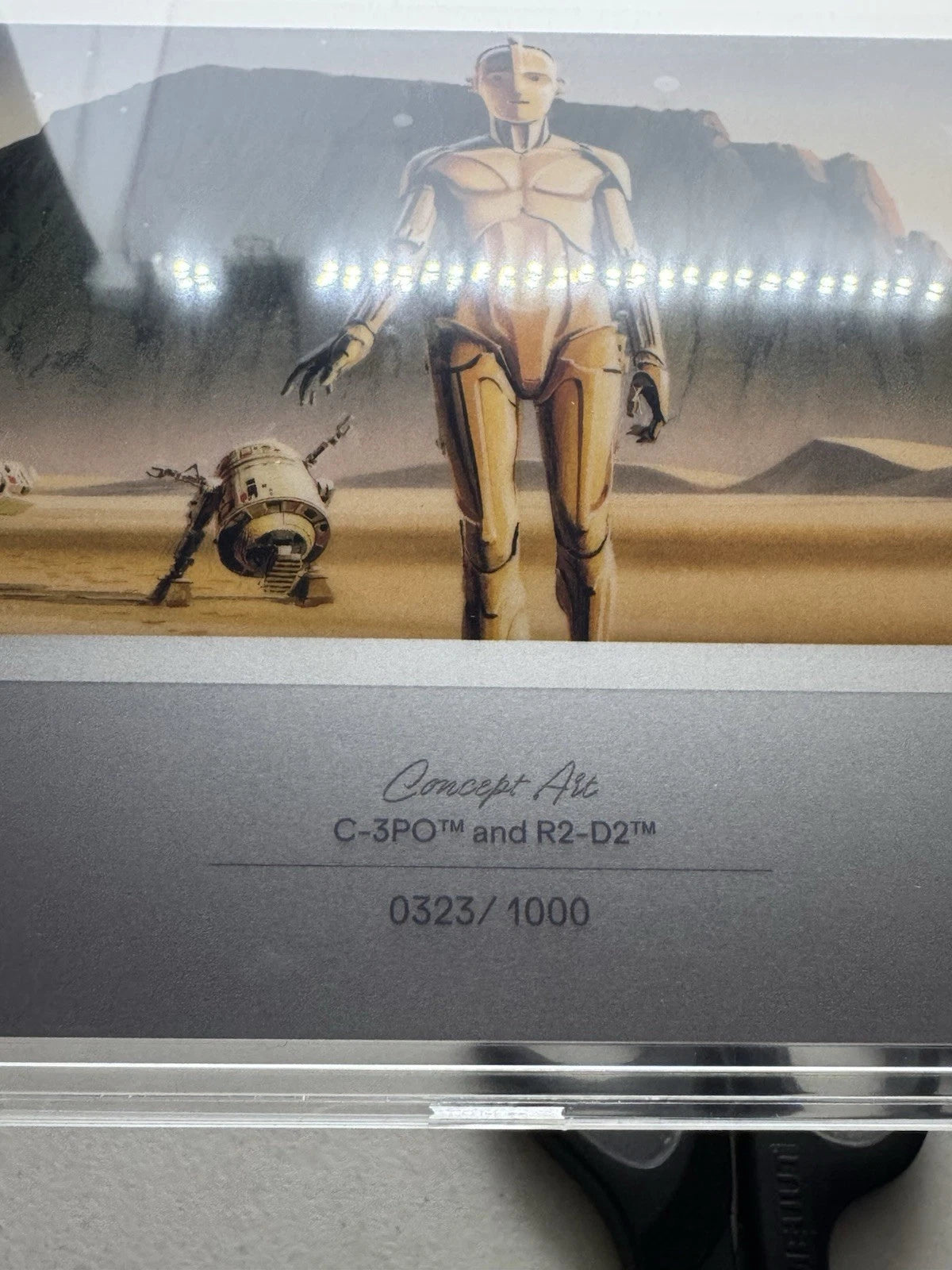 2026 $2 Star Wars Concept Art C-3PO and R2-D2 Foil 1 oz Silver By Agoro