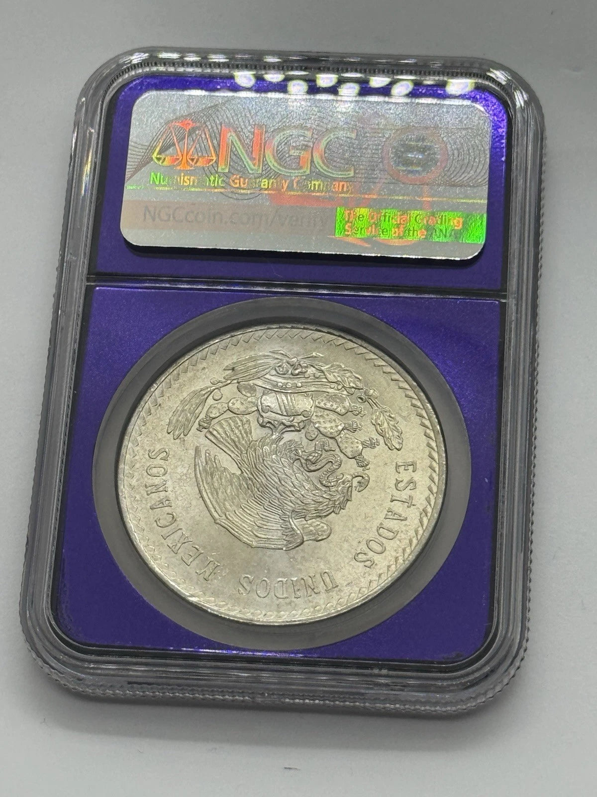 1948 Mo Mexico NGC MS64 Silver 5 Pesos S5P Cinco Pesos Cuauhtemoc BERT