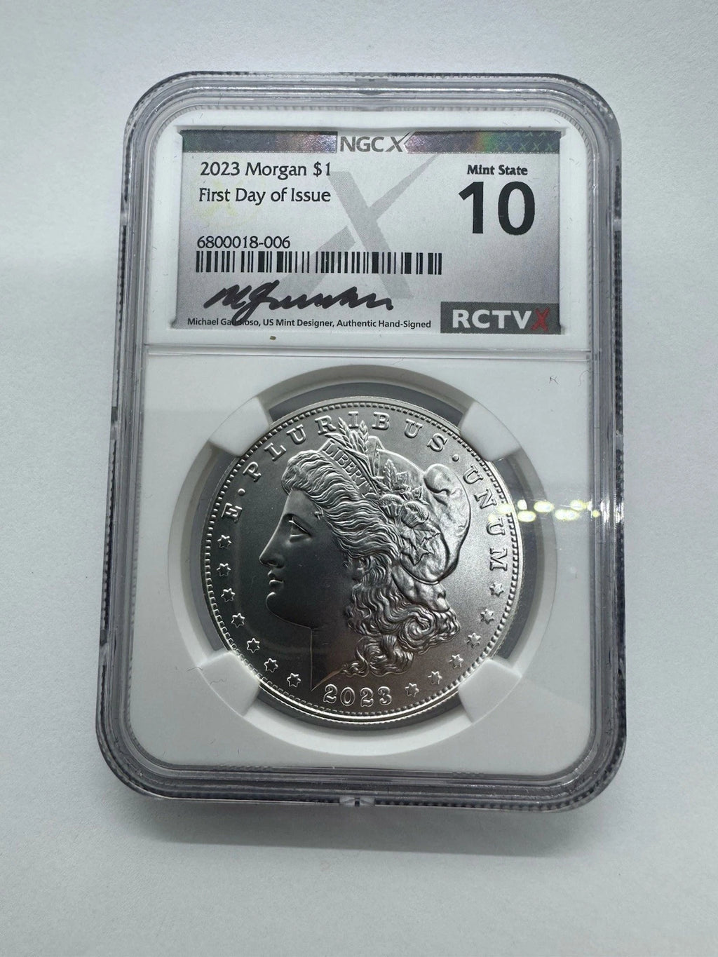 2023-P $1 MORGAN N PEACE DOLLAR NGCX MS10 FDOI Coins Silver Set.