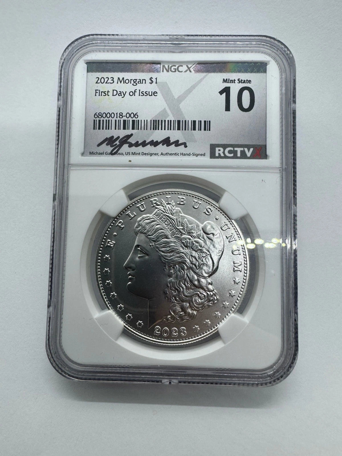 2023-P $1 MORGAN N PEACE DOLLAR NGCX MS10 FDOI Coins Silver Set.