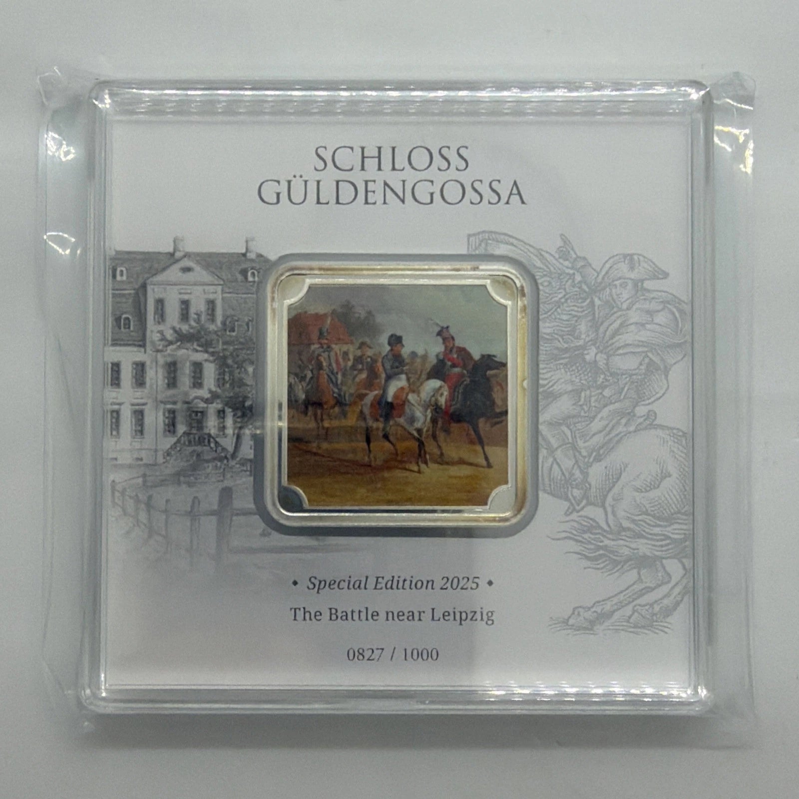 2025 Geiger Club Edelmetalle 1 oz Silver Bar .999 Fine RARE Battle near Leipzig