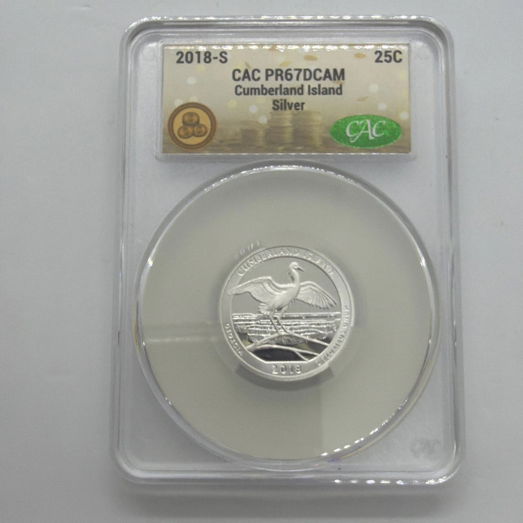 2018-S Washington Quarter Cumberland Island ATB Silver PR67 DCAM CAC