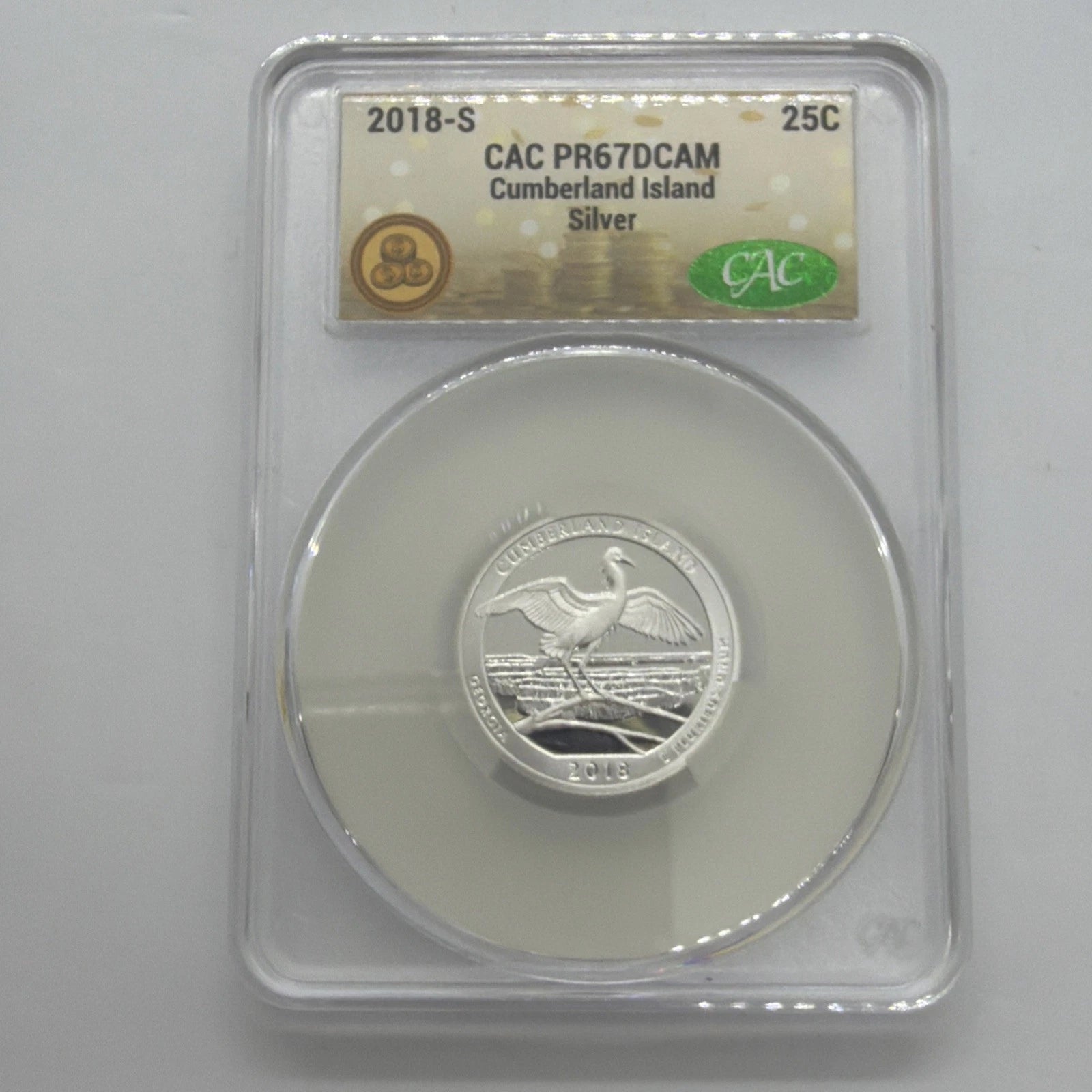 2018-S Washington Quarter Cumberland Island ATB Silver PR67 DCAM CAC
