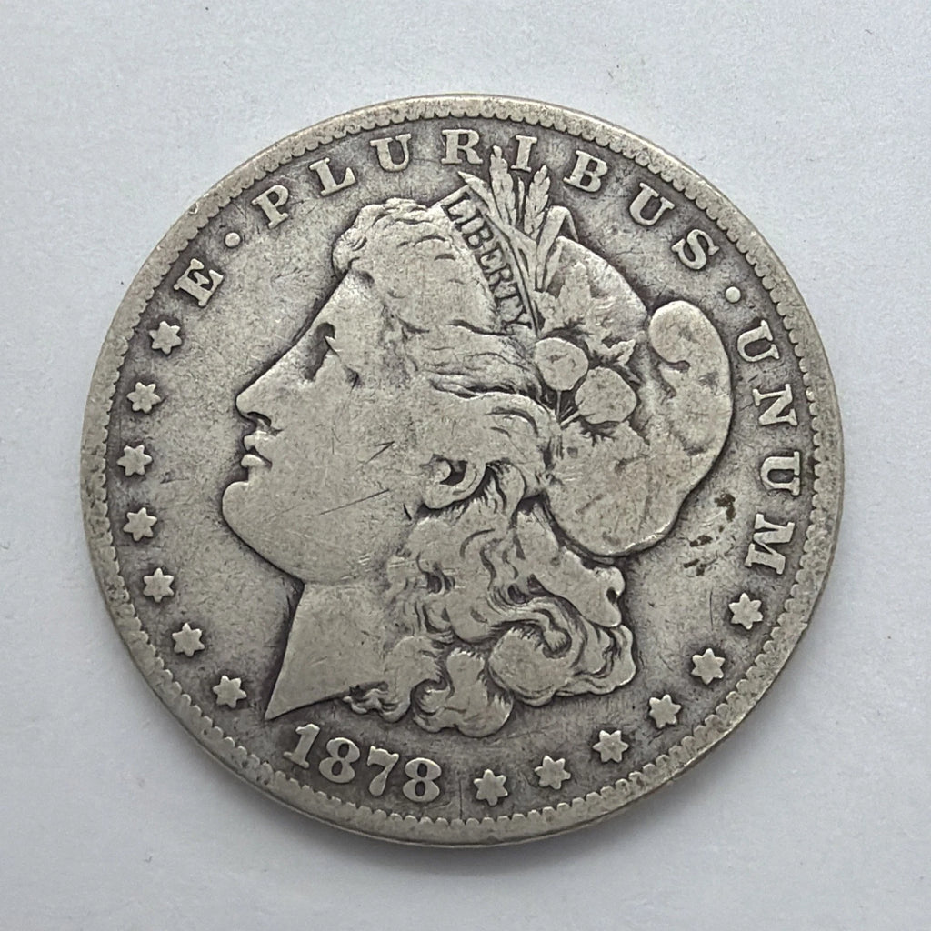 1878 Morgan Silver Dollar Raw Uncertified 90% Silver Tested W/ Sigma