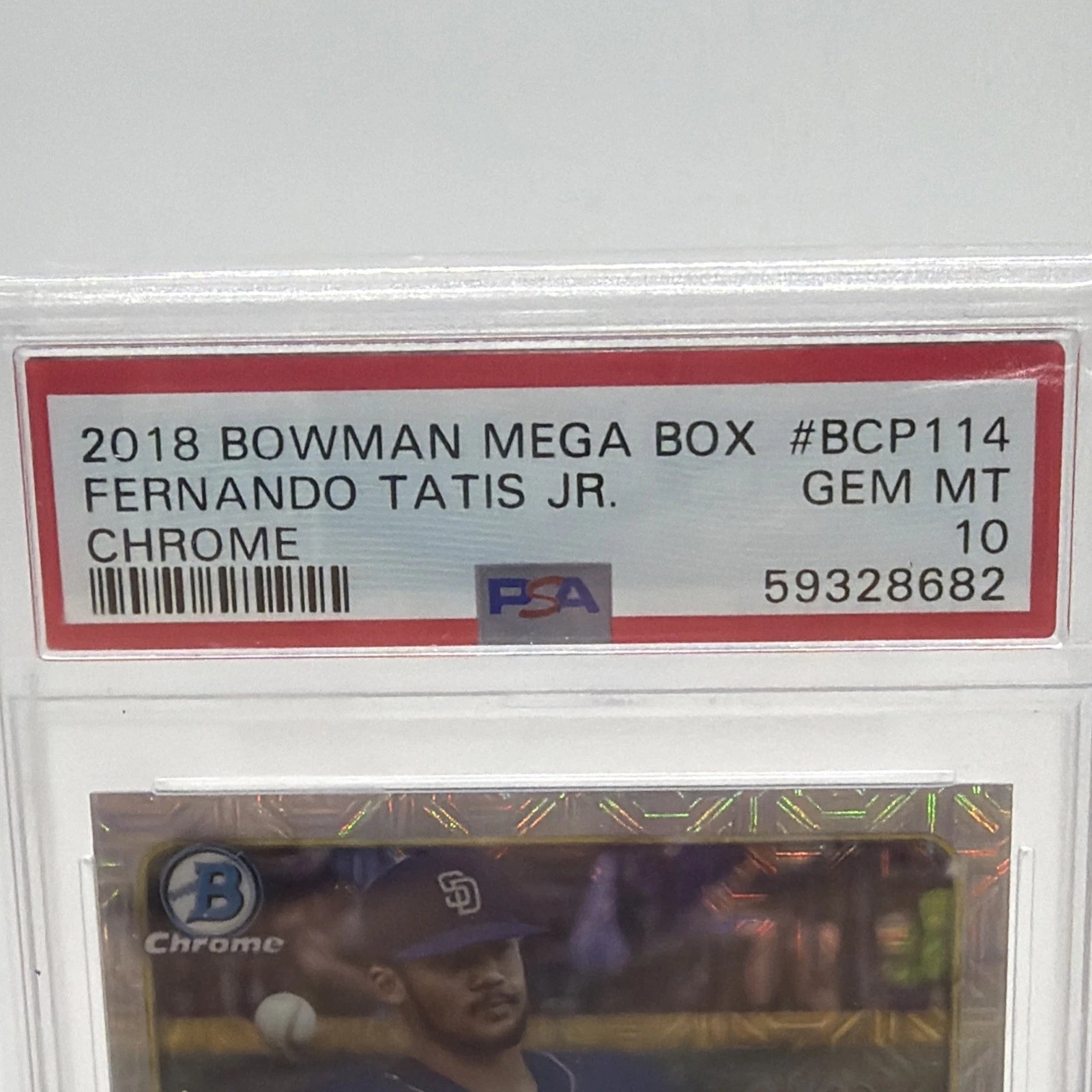 2018 Bowman Chrome Mega Box #BCP114 Fernando Tatis Jr. PSA 10