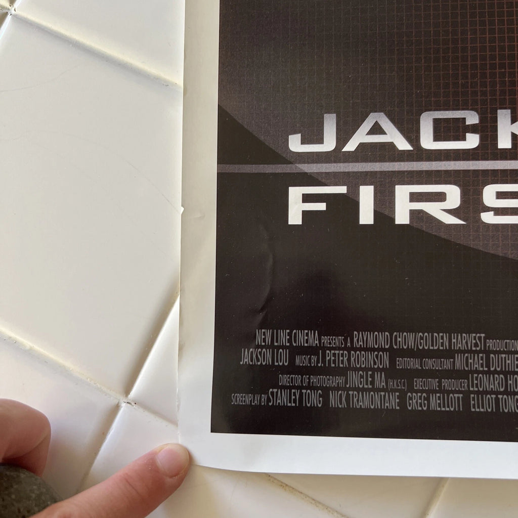 COLLECTABLE VINTAGE JACKIE CHAN'S FIRST STRIKE MOVIE POSTER 20” x 13.5” ORIGINAL