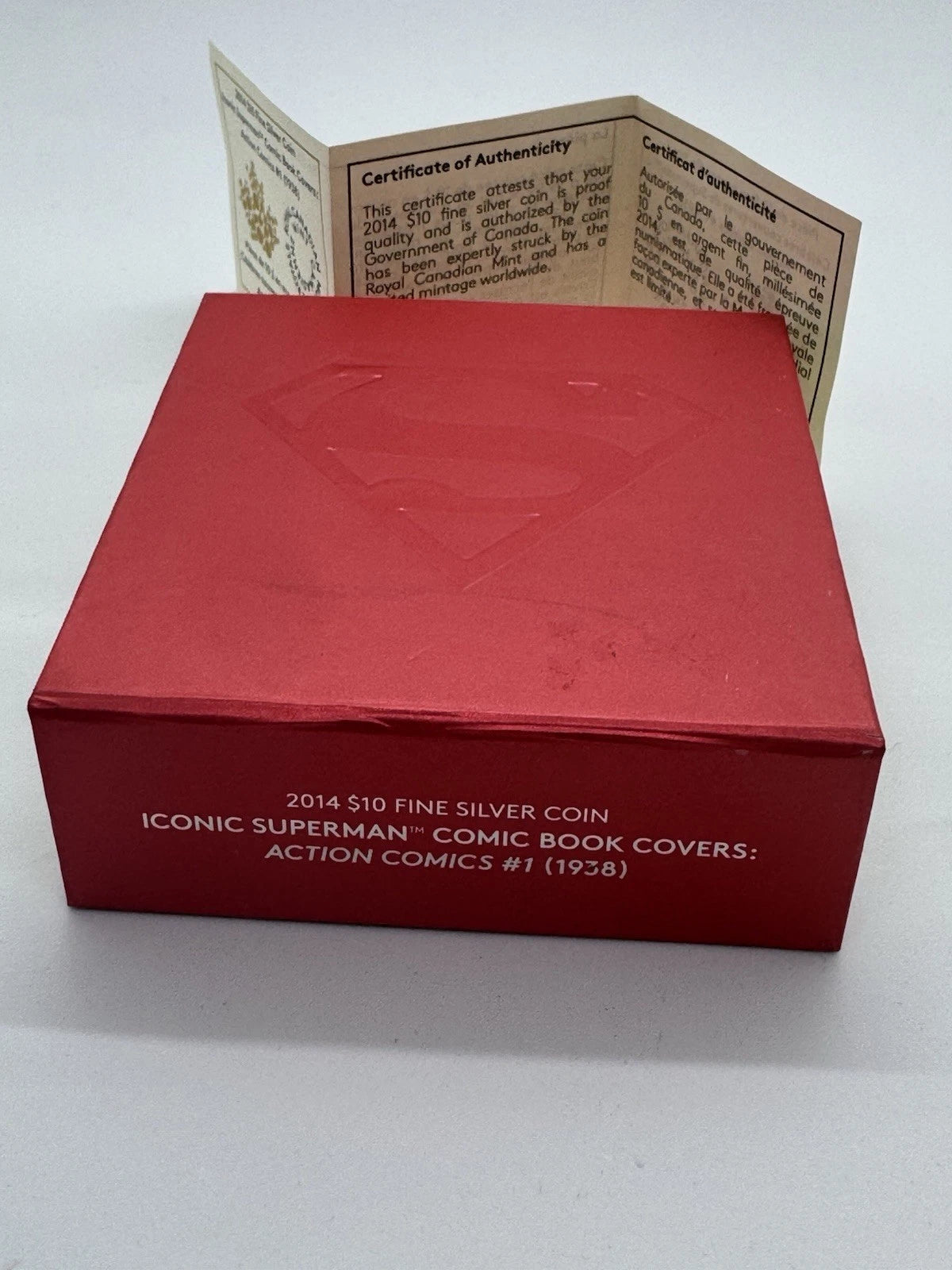 2014 Canada $10 Fine silver coin - Iconic Superman Comic Book Covers #1 (1938)
