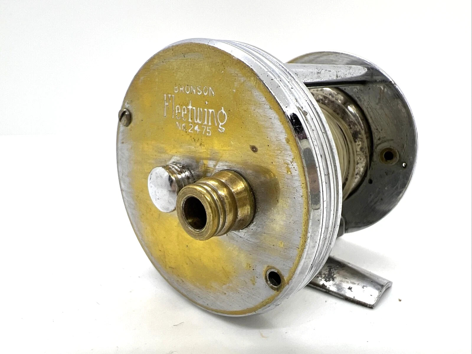 VINTAGE BRONSON FLEETWING 2475 BAIT CASTING COLLECTABLE FISHING REEL ANTIQUE