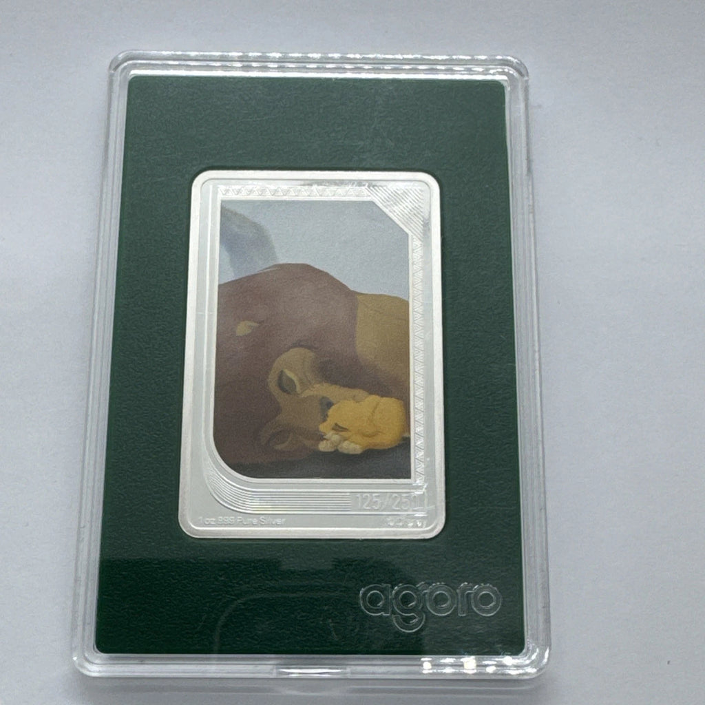 2025 Agoro Disney Renaissance Trading Coin Emerald Green Mufasa & Simba 125/250