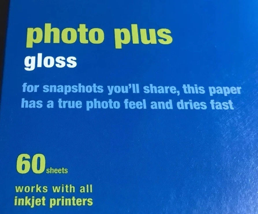 NEW Staples Photo Plus 4 X 6 Glossy Printer Paper 60 Sheets 64 Lbs. Item #648177