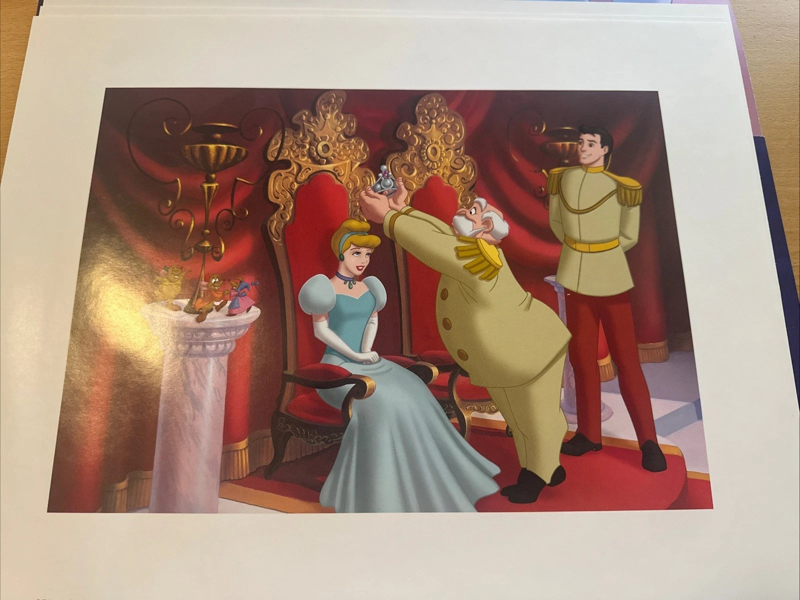 Walt Disney's CINDERELLA Lithographs Portfolio Set Of Four 11x 14” Prints 2005