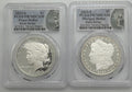 2023-S Proof Silver Morgan & Peace Dollar 2pc Set PCGS PR70 First Strike Set