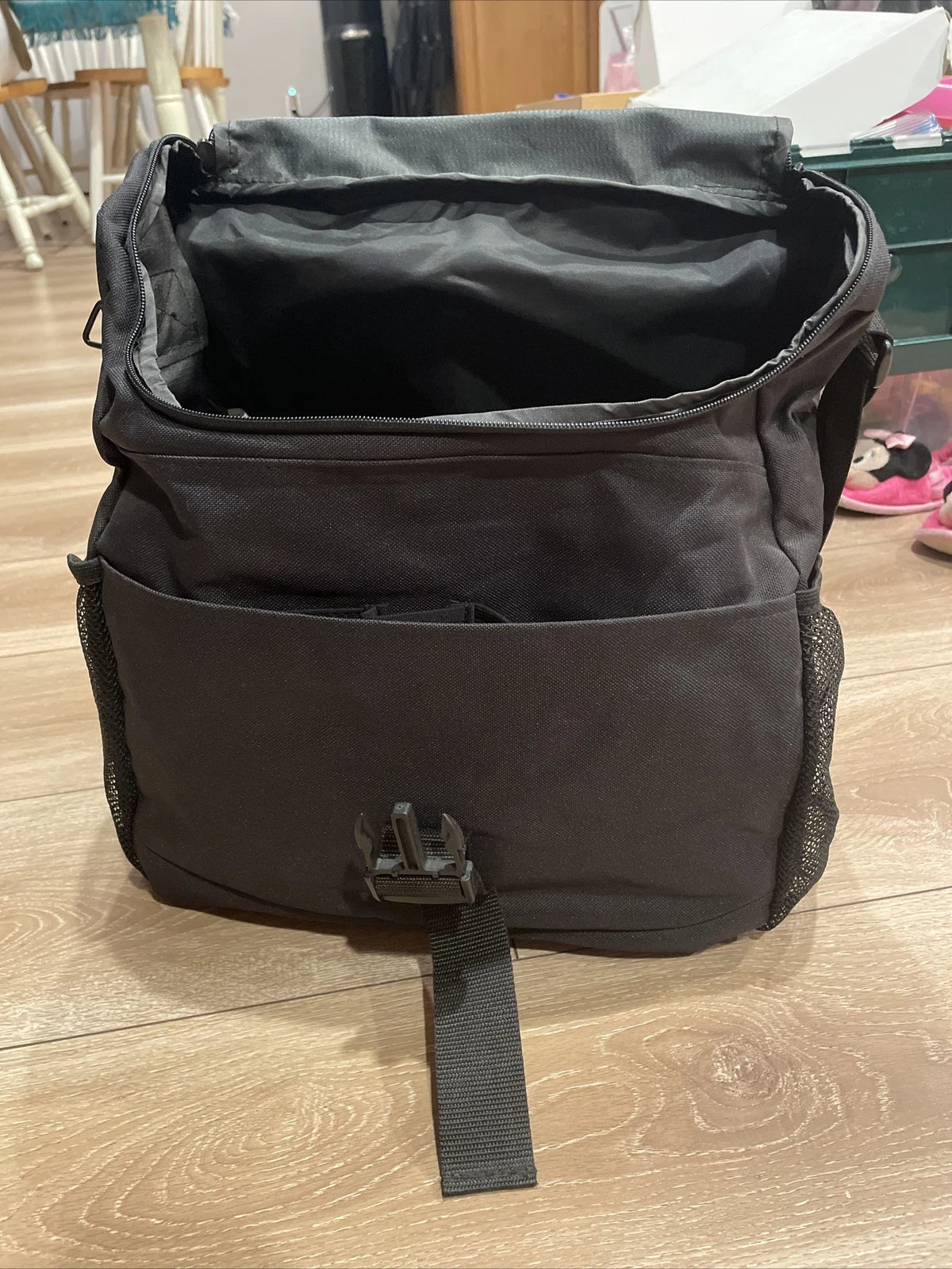 Quality Water Resistant Humanwear Large Black Backpack Shoulder Bag