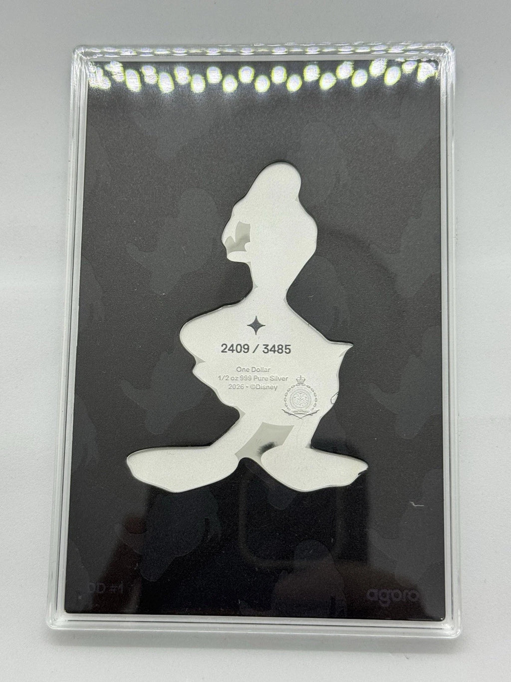 Agoro Donald Duck tier 1 - 1/2 oz .999 Silver Disney