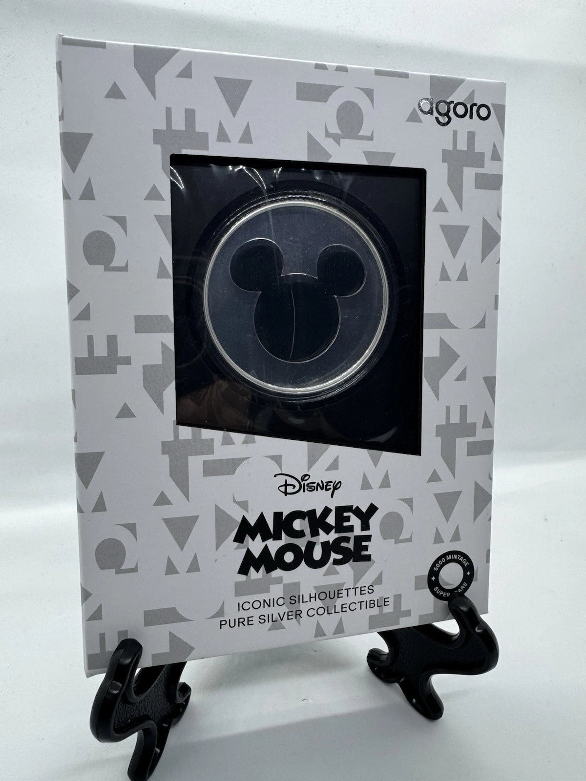 2026 Agoro Mickey Mouse Iconic Silhouettes 1/2 oz Silver Coin Disney