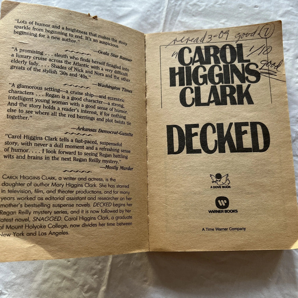 Paper Back Book Best Seller Decked by Higgins Carol Higgins Clark