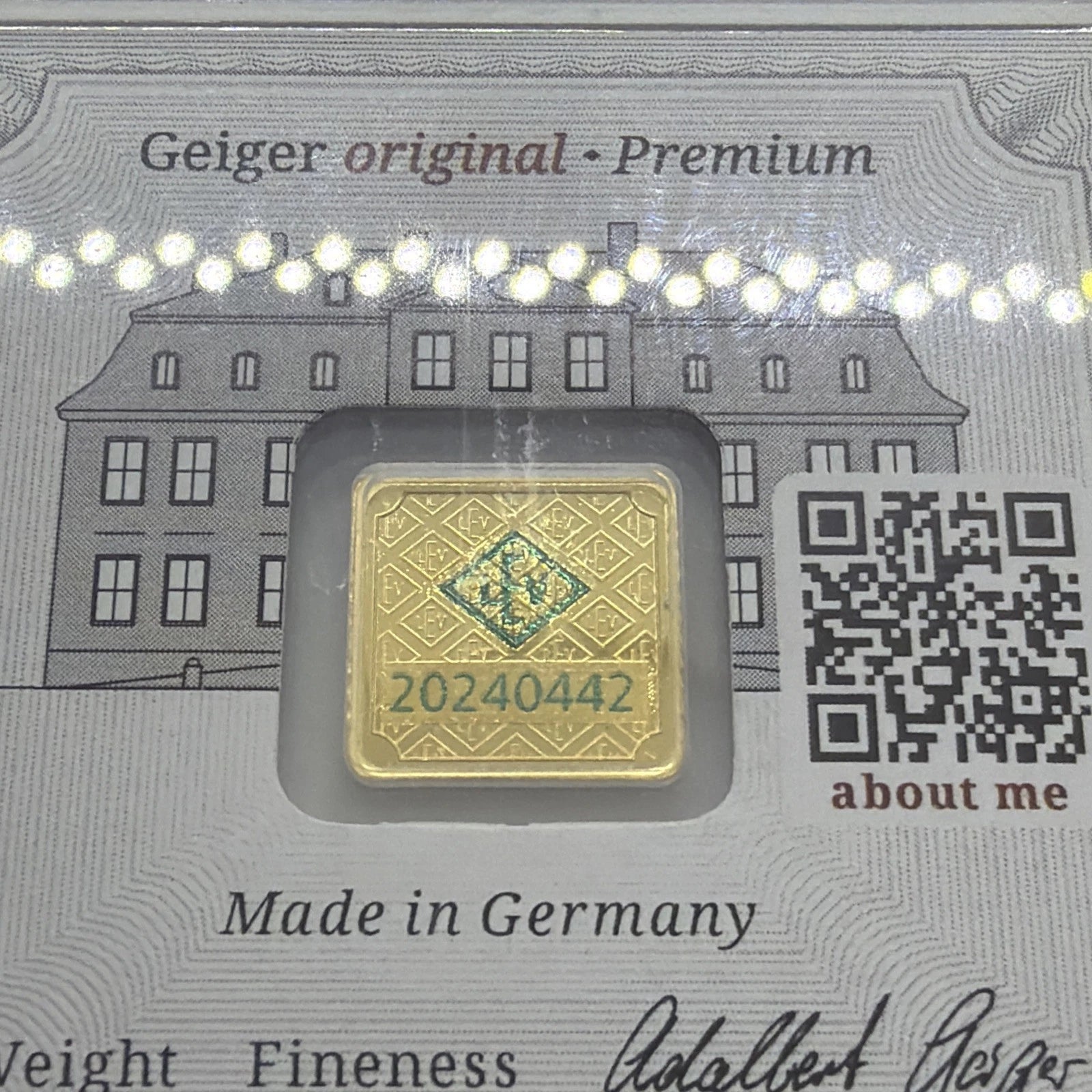 Geiger Edelmetalle 1g 24k 999.9 Gold American FLAG In ASSAY ‼️LIMITED 5000 RARE