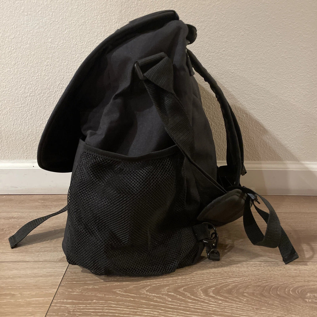 Quality Water Resistant Humanwear Large Black Backpack Shoulder Bag