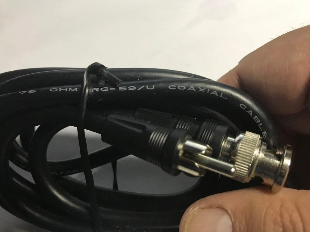 75ohm BNC Male to RCA Male Cable Audio Video Lead Coax CCTV DVR Camera Cord 6ft