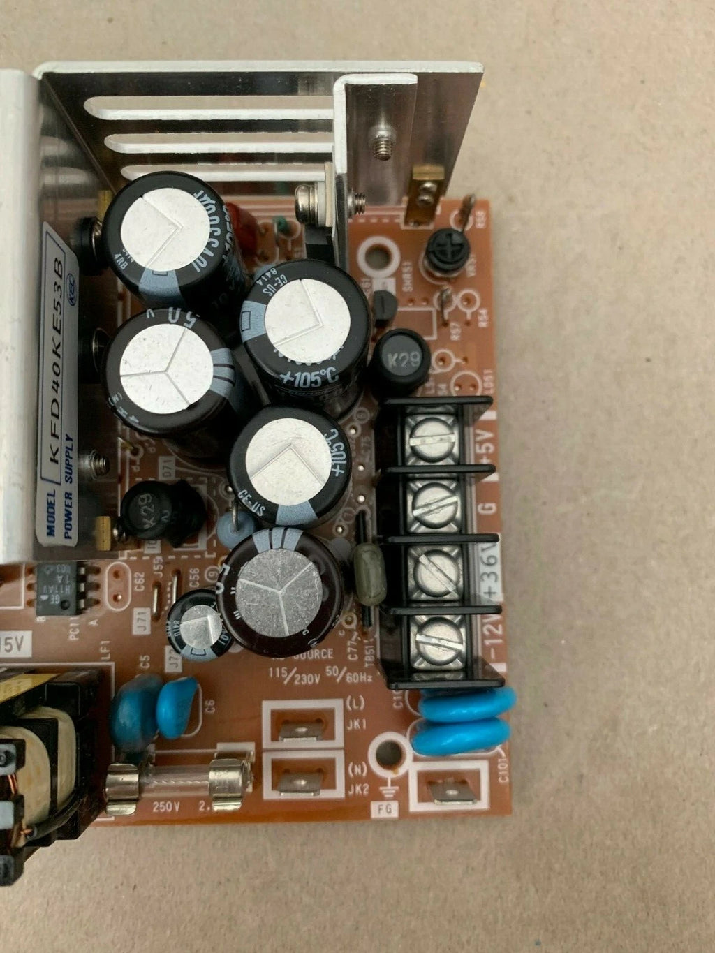 KYOSAN power supply KFD40E (+36v; -12V; +5V) Japan, 115-230V, 50-60Hz KFD40KE53B