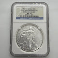 2011 S SILVER EAGLE NGC MS70 EARLY RELEASES FROM THE 25TH ANNIVERSARY SET LABEL