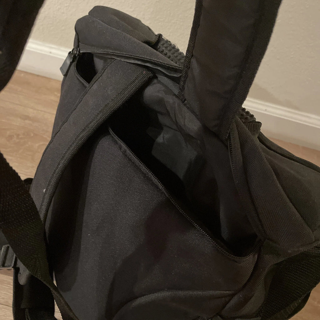 Quality Water Resistant Humanwear Large Black Backpack Shoulder Bag