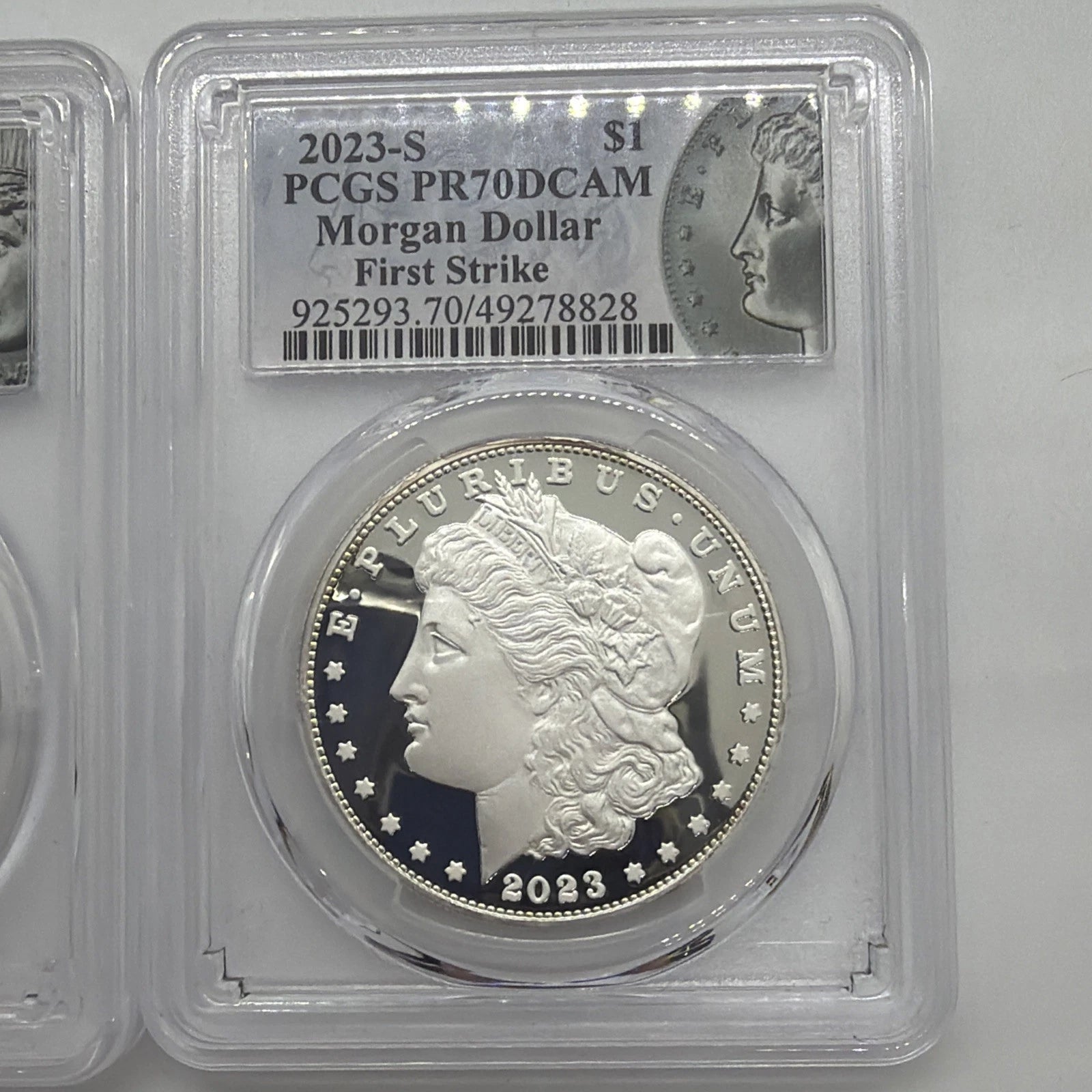 2023-S Proof Silver Morgan & Peace Dollar 2pc Set PCGS PR70 First Strike Set