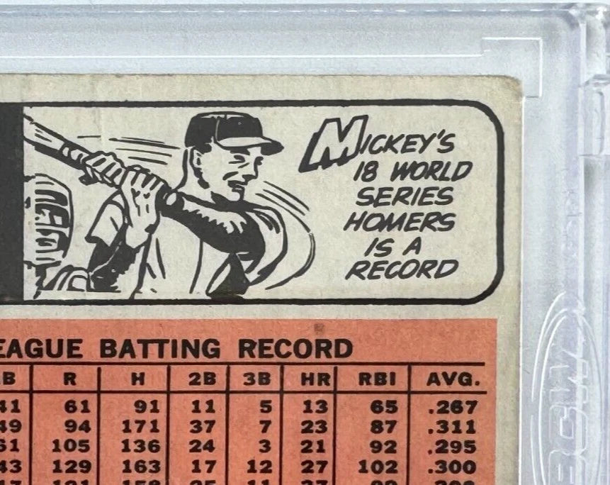 1966 TOPPS #50 MICKEY MANTLE YANKEES Baseball Card