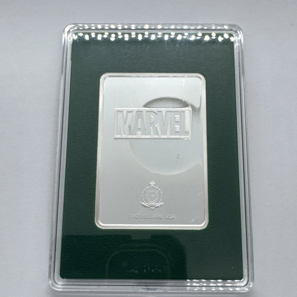 2026 Agoro Art Of Marvel Spider-Man & Wolverine 1oz Silver Emerald Card #73/250