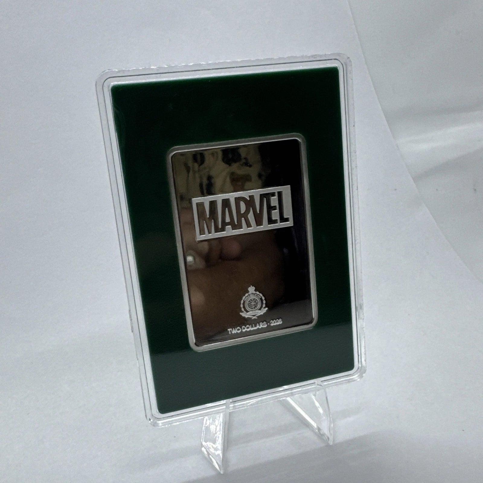 2026 Agoro Art Of Marvel Spider-Man & Wolverine 1oz Silver Emerald Card #26/250
