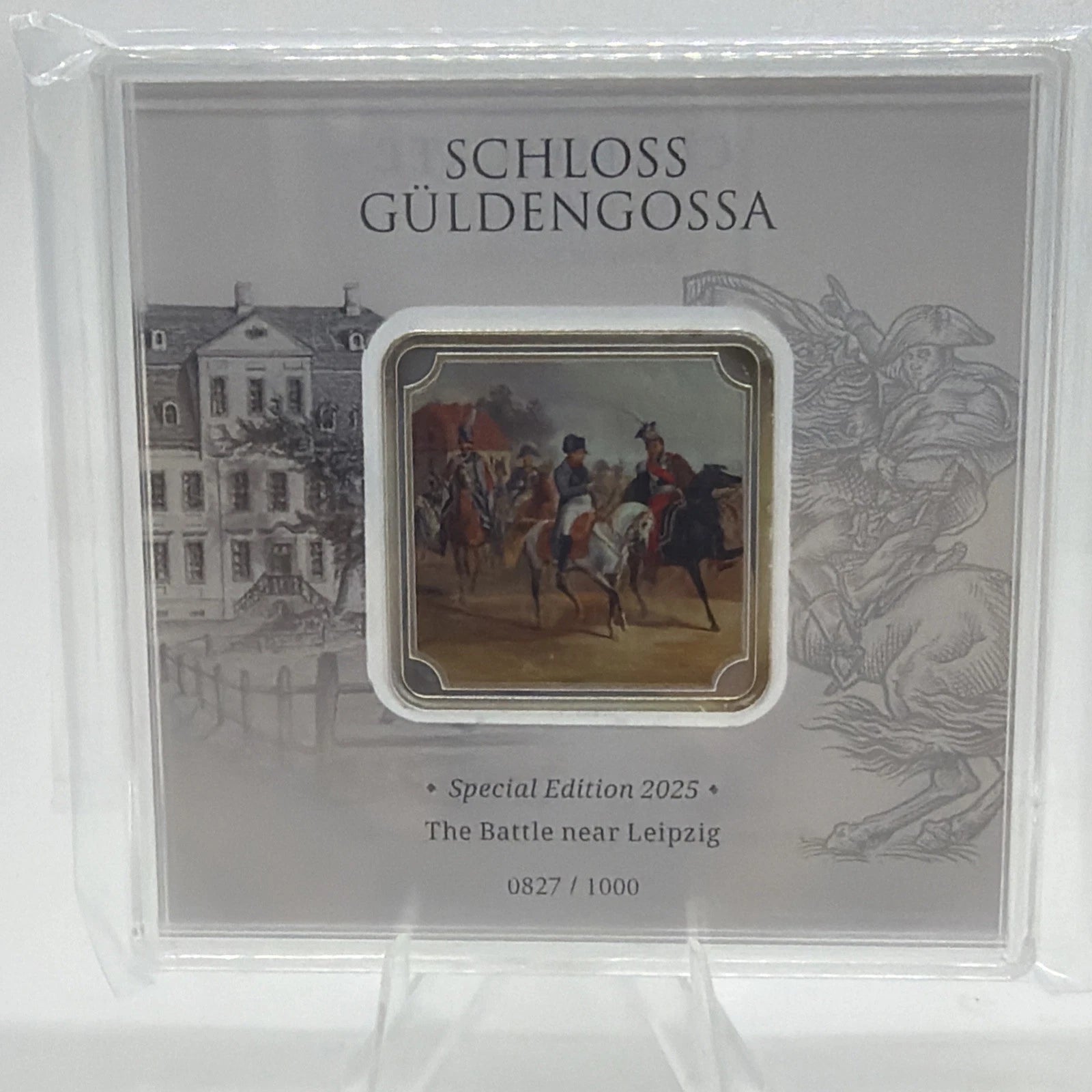 2025 Geiger Club Edelmetalle 1 oz Silver Bar .999 Fine RARE Battle near Leipzig