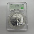 1987 American Silver Eagle CAC MS70 Green Label 1 Oz .999 Fine Silver Coin