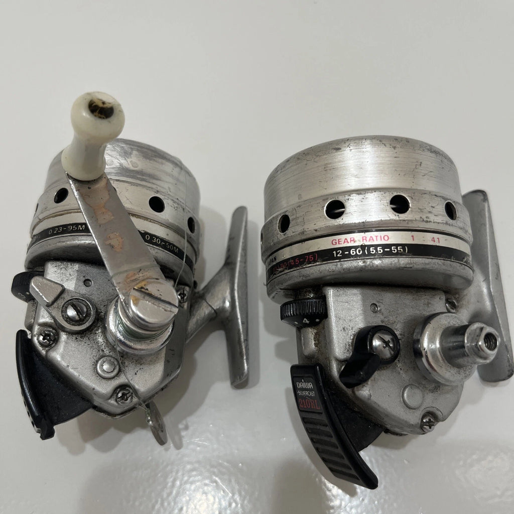 Two Vintage DAIWA SILVERCAST Fishing Reels (210 RL & Unknown) JAPAN *PARTS*