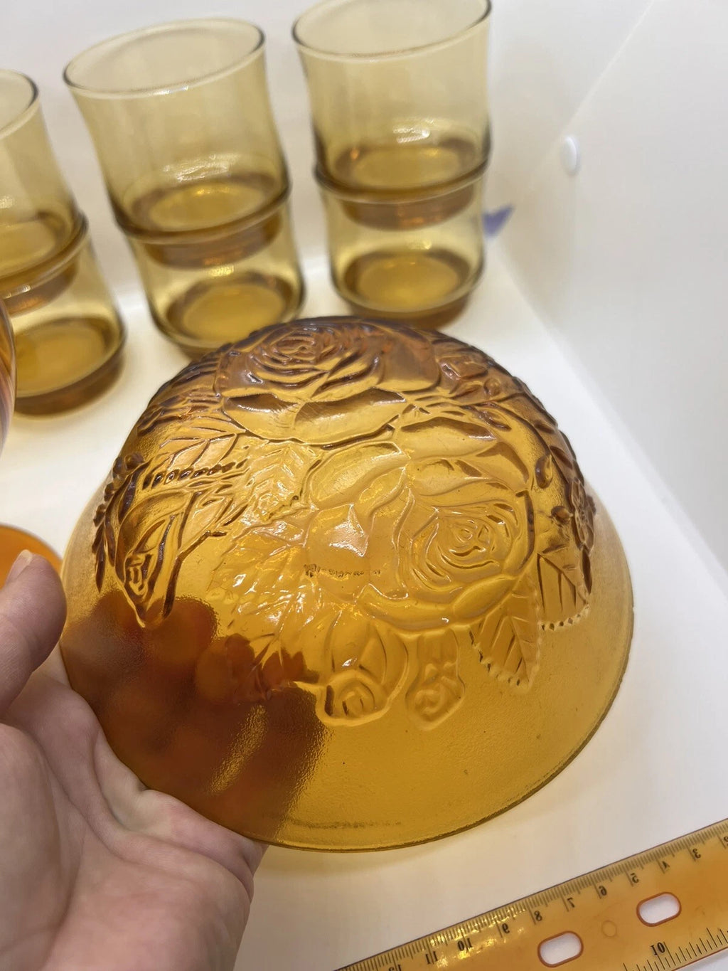 Vintage Candy Dish Glasses Collectable Indiana Amber Glass Bowl Unique Dining