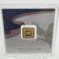Geiger Edelmetalle 1g 24k 999.9 Gold American FLAG In ASSAY ‼️LIMITED 5000 RARE