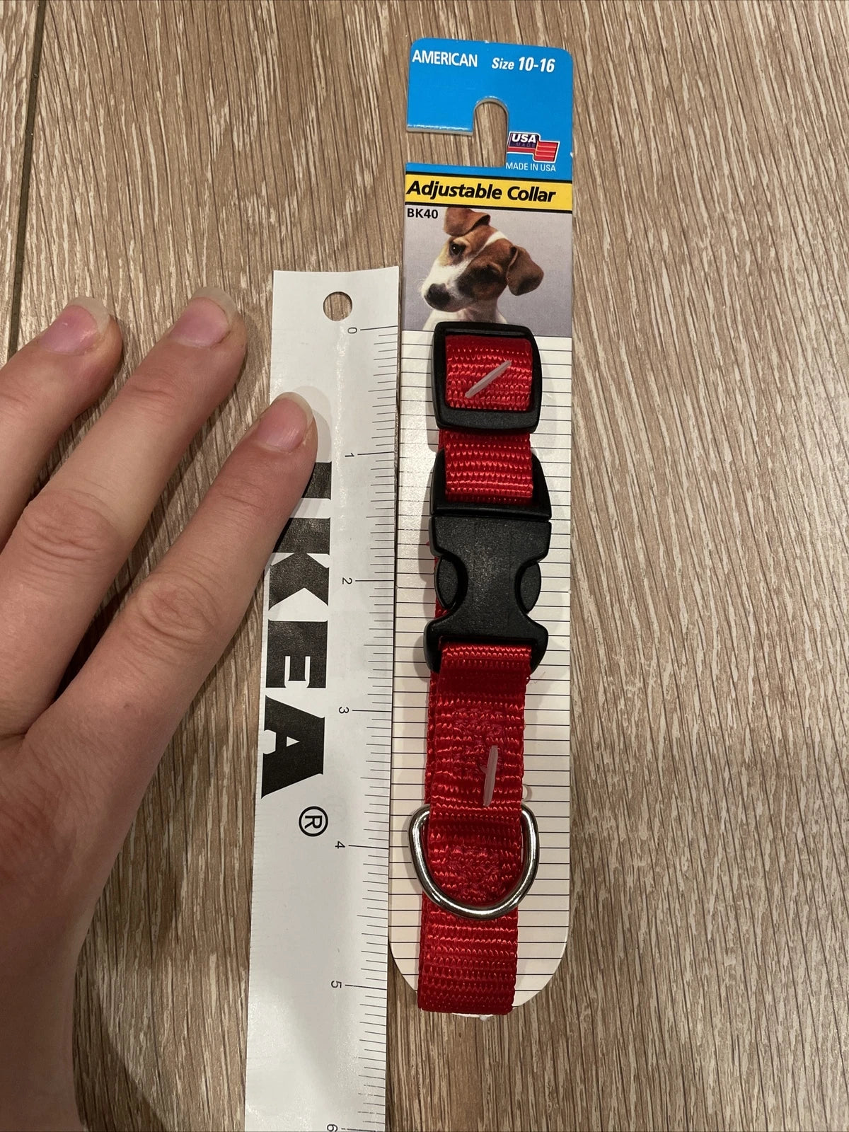 NEW American Adjustable Collar Size 10-16 Dogs Cats Small Pets Red BK40 USA