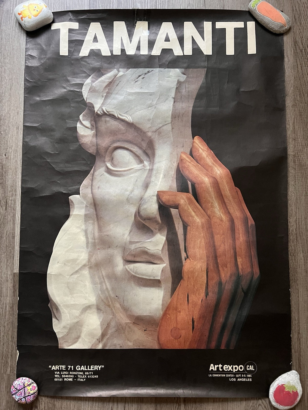 UNIQUE LIMITED ED. TAMANTI POSTER VIA LUIGI RONZONI ART 71 GALLERY COLLECTIBLE