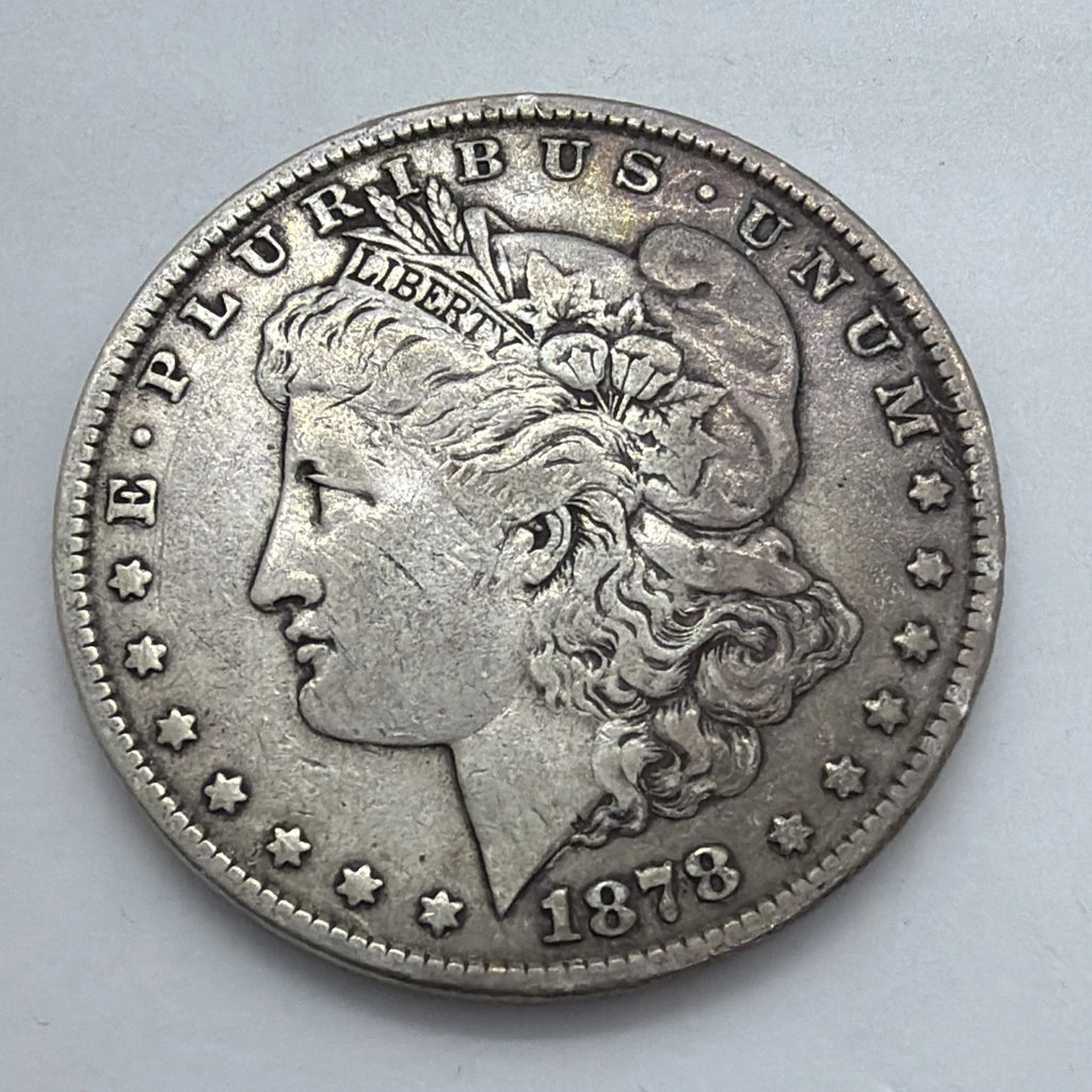 1878 Morgan Silver Dollar Raw Uncertified 90% Silver Tested W/ Sigma