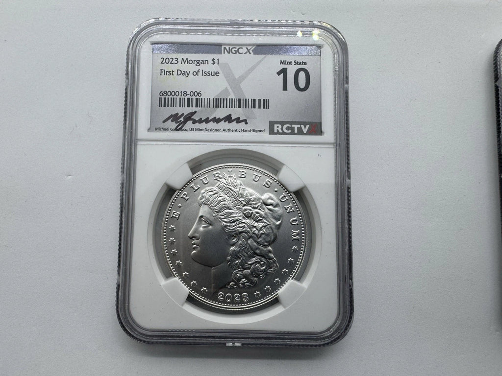 2023 Proof Silver Morgan & Peace Dollar 2pc Set NGC Mint 10 First Day Signature!