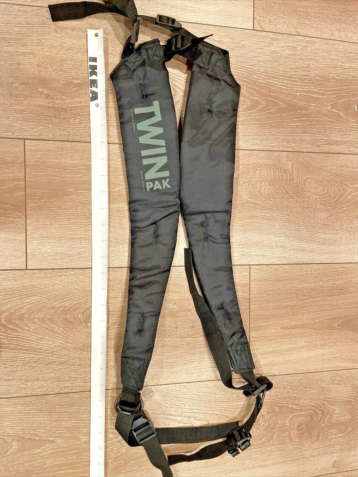 NEW TWIN PAK By Miller Sports Shoulder Straps Golf Travel Bags Handle Black 22”