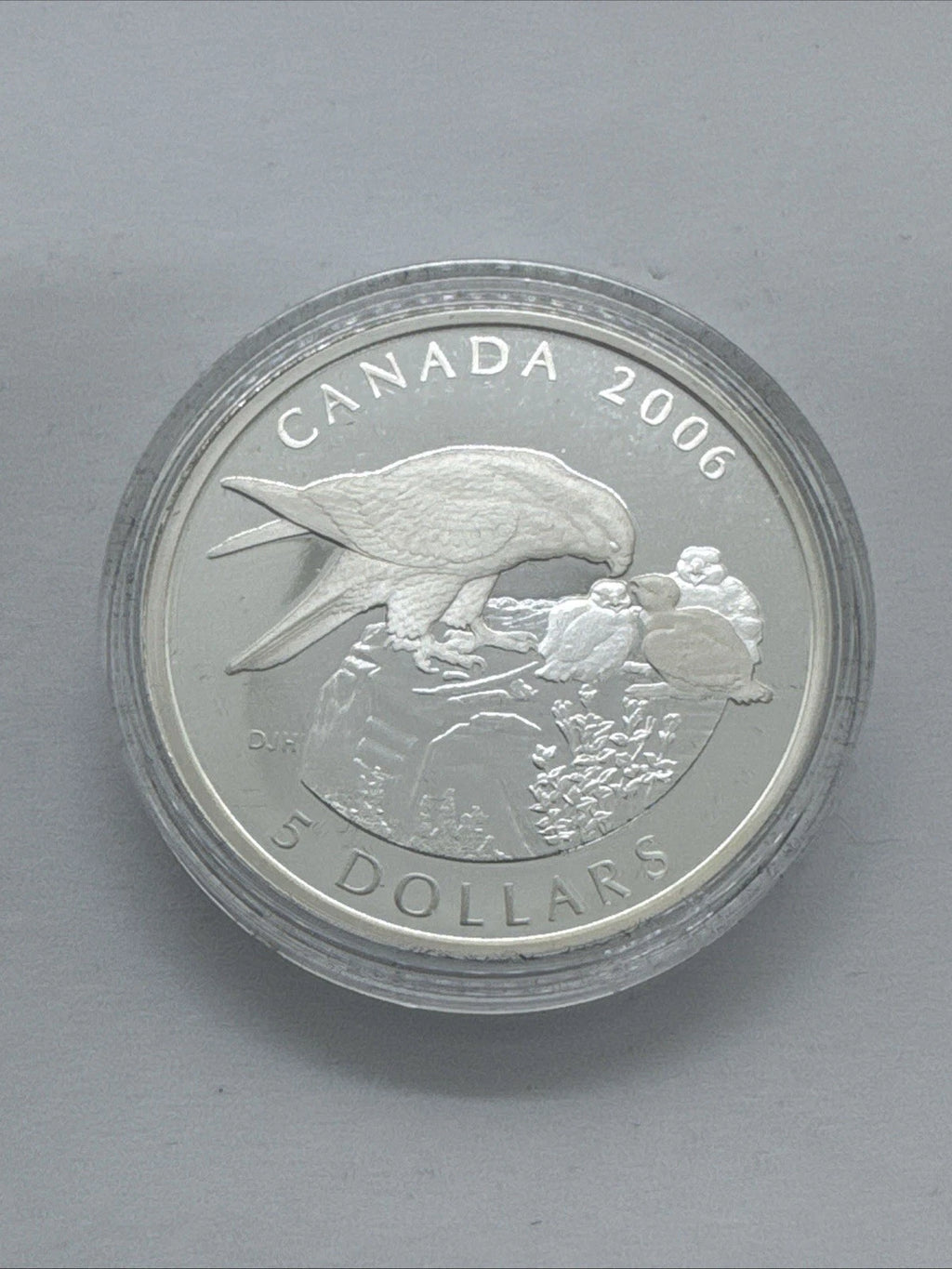 Canada 2006 $5 99.99 Fine Silver Falcon Limited Edition Stamp & Coin Set
