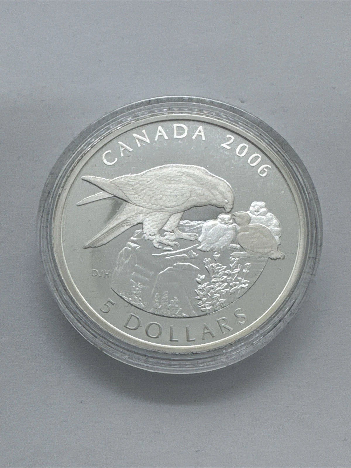 Canada 2006 $5 99.99 Fine Silver Falcon Limited Edition Stamp & Coin Set