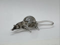 Hand Made Russian Murano Glass. Grey rat With Long Tail Vintage Glass
