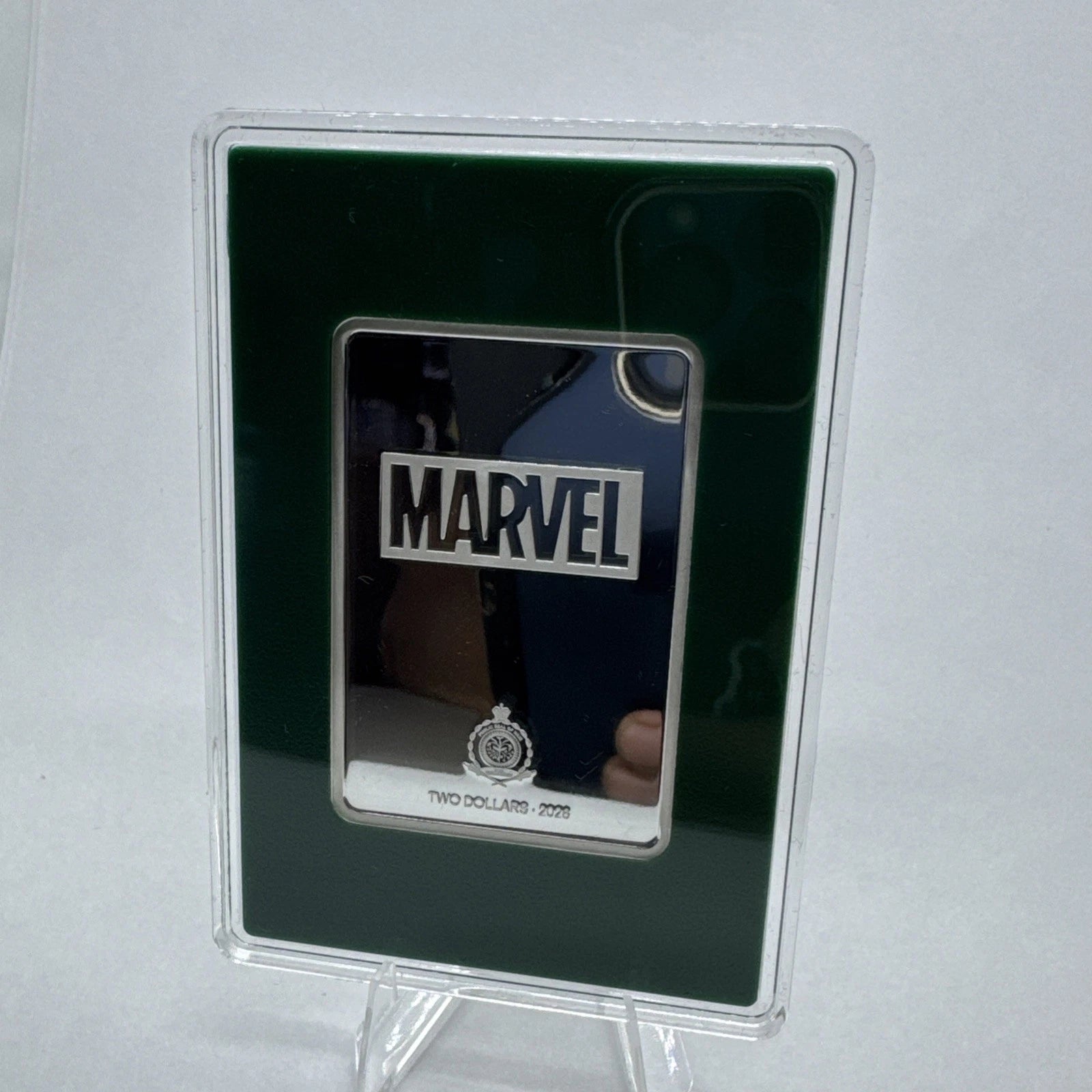 2026 Agoro Art Of Marvel Spider-Man & Wolverine 1oz Silver Emerald Card #26/250