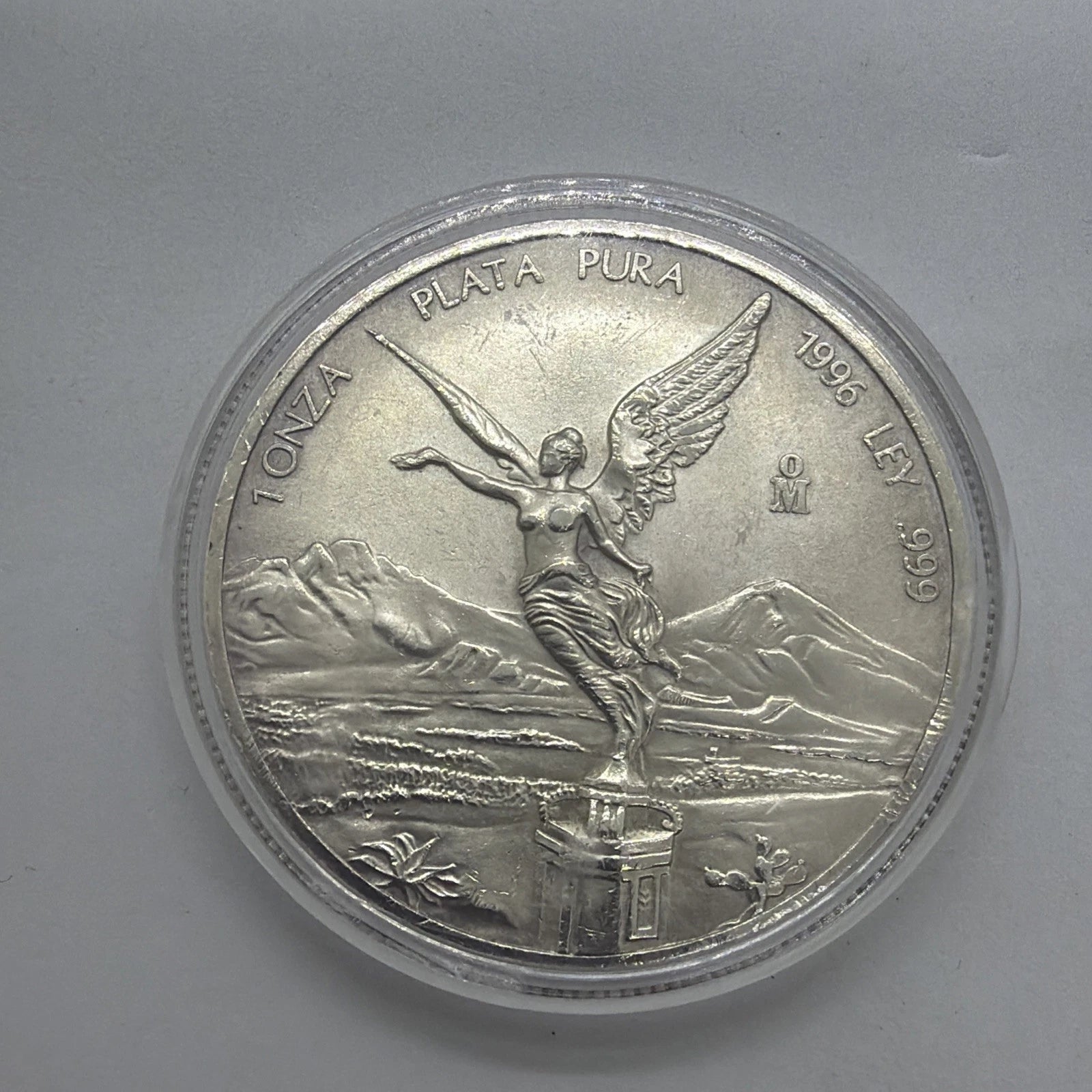 1996 1 Oz 999 SILVER MEXICO Libertad Pura Plata Coin Low Mintage Rare Round
