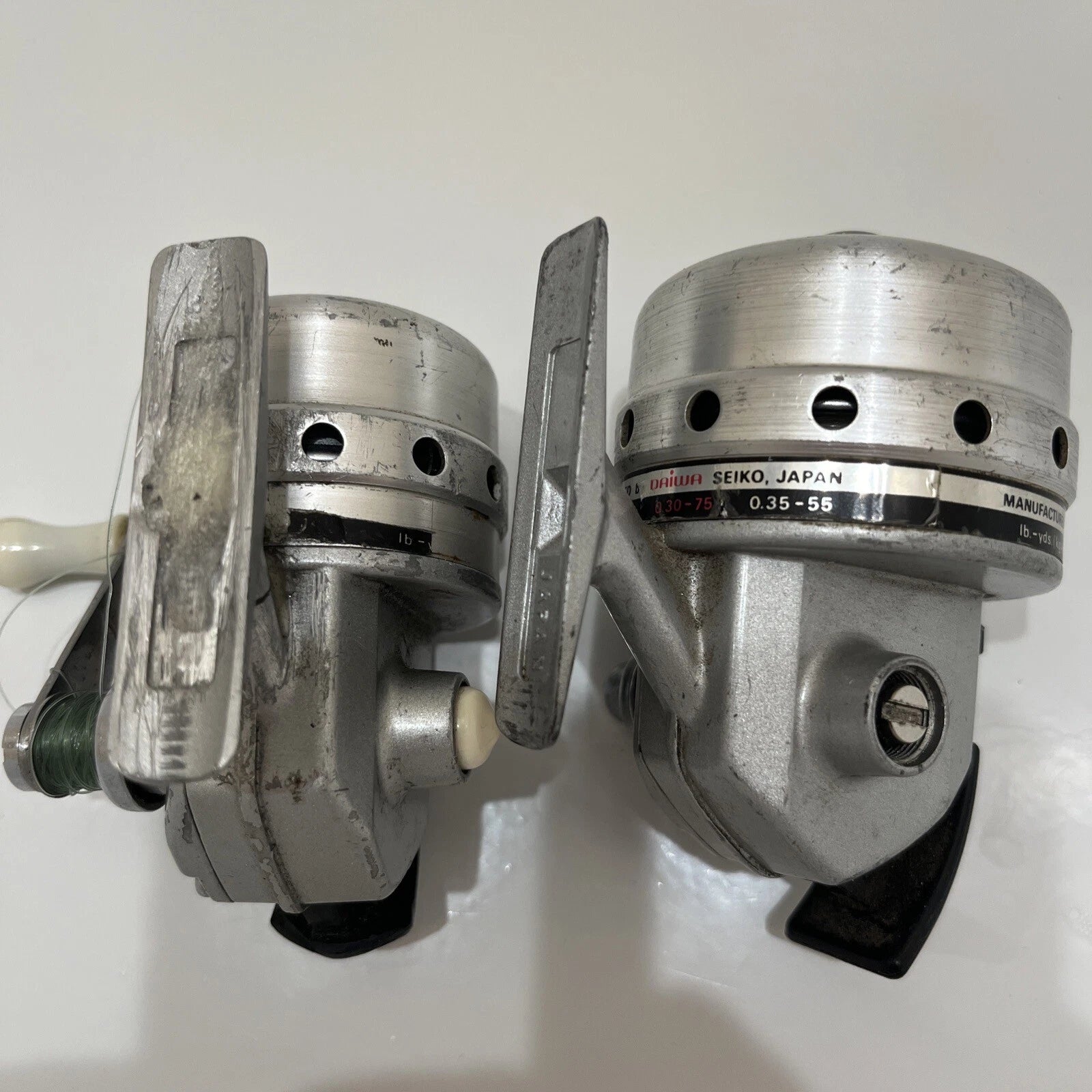 Two Vintage DAIWA SILVERCAST Fishing Reels (210 RL & Unknown) JAPAN *PARTS*