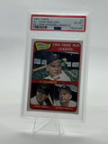 1965 Topps #3 Killebrew / Powell / Mantle PSA 6 AL Home Run Leaders (0751)