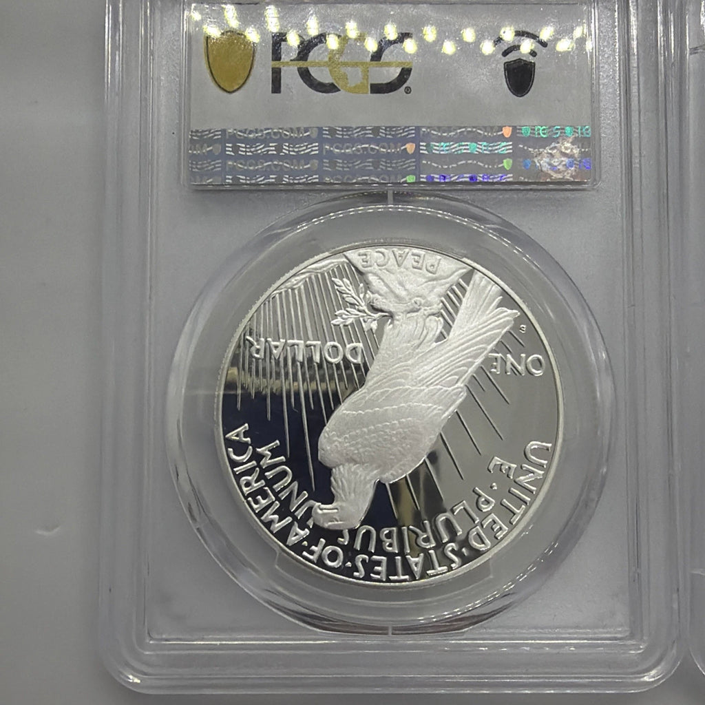 2023-S Proof Silver Morgan & Peace Dollar 2pc Set PCGS PR70 First Strike Set