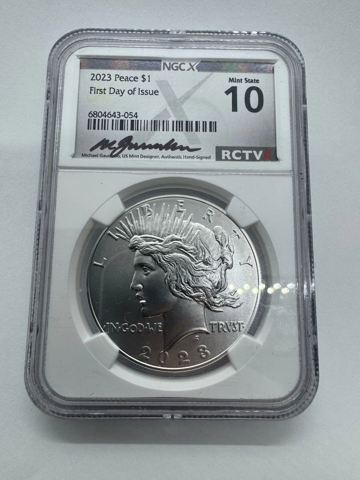 2023-P $1 MORGAN N PEACE DOLLAR NGCX MS10 FDOI Coins Silver Set.